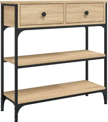 Image de vidaXL Table console chêne Sonoma 72,5x25x75 cm bois composite