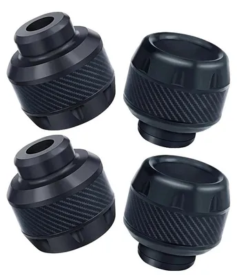 Obrázok produktu pre Ochranná sieťka na motocykel, hliníková konštrukcia, univerzálna veľkosť, 4 kusy, čierna