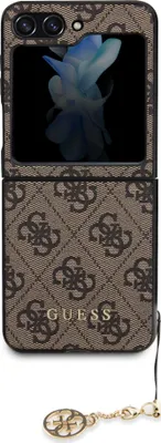 Produktbild von Guess 4G Charms Collection Hülle Für Samsung Galaxy Z Flip 5 - Braun