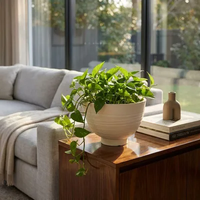Immagine prodotto di Milani Home - vaso per piante da interno esterno in fibra sintetica, bianco, design decorativo per giardino terrazzo e balcone