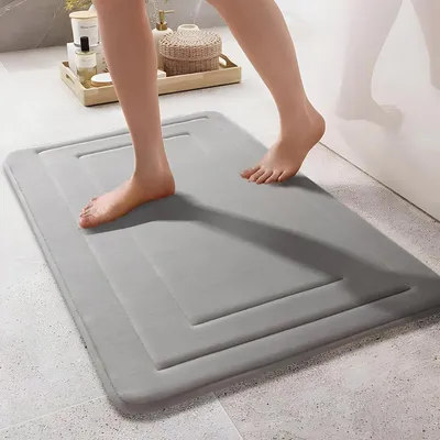 Produktbild von Badematte aus Memory-Schaum, 40 x 60 cm, extra dick, saugfähig, waschbar – Badezimmer