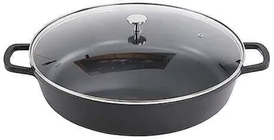 Produktbild von Contacto AluChef® Schmorpfanne Schmortopf, rund 40 cm schwarz/black