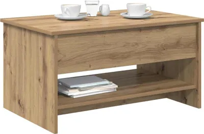 Produktbild von "Winterschlussverkauf "Couchtisch - CLORIS - Wohnzimmertisch - Robust und langlebig - Artisan-Eiche 80 x 50,5 x 41,5 cm Holzwerkstoff - NeuMöbel7771809