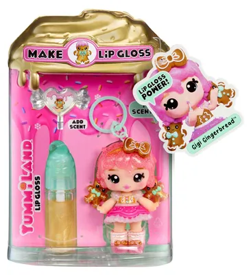 Obrázek produktu pro MGA Entertainment Yummiland Holiday Lip Gloss Doll - Gigi Gingerbread, Figurka, Ženy, 4 rok/roky, Chlapec/děvče, Vícebarevný