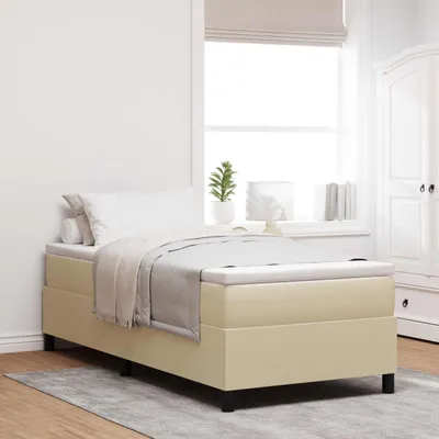Produktbild von vidaXL Plattformbettgestell Grau-Grün 80 x 200 cm Cordstoff