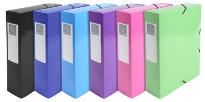 Produktbild von Ablagebox Exacompta rücken 80 mm 25x33 cm DIN A4 Iderama verschiedene Farben