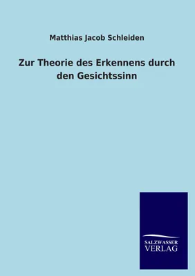 Produktbild von Zur Theorie des Erkennens durch den Gesichtssinn