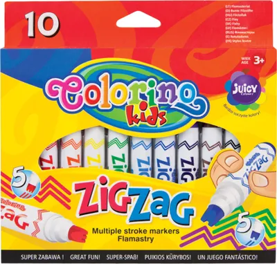 Immagine prodotto di Pennarelli ZIG ZAG 10 colori Colorino