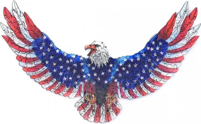 Produktbild von Amerikanisches Adler-Holzpuzzle A3