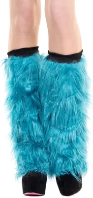 Produktbild von Hellblaue Legwarmer - Karneval Faschingskostüm