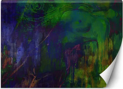 Produktbild von Vlies fototapete Weiblicher Akt in Grün 254x184 cm Feeby Grün inkl. Kleber einfache Montage