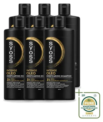 Productafbeelding van 6 x Syoss Oleo Intense Shampoo - 440 ml - Verpakking met 6 stuks