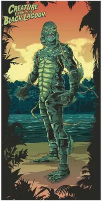 Produktbild von Universal Monsters: Creature from the Black Lagoon Beach and Bath Towel