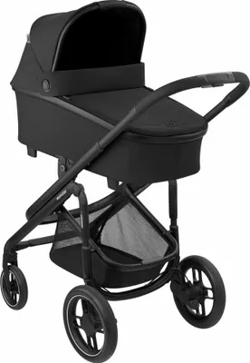 Produktbild von Maxi-Cosi Plaza Plus 2-in-1-Kinderwagen, 0-4 Jahre, 0-22 kg, einhändig zusammenklappbar, superweichem & geräumigem Babywanne, Essential Black