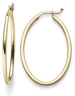 Produktbild von Ohrringe Creolen 35x1,5mm Ohrschmuck aus 585 Gold Gelbgold oval