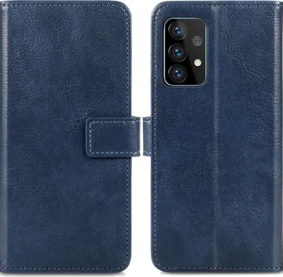Zdjęcie produktu dla imoshion Luxe Bookcase dla Samsung Galaxy A52(s) (5G/4G) - ciemnoniebieski