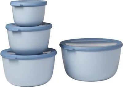 Produktbild von Set Multischüssel Cirqula hoch, 4-teilig (500+1000+2000+3000 ml) - Nordic blue