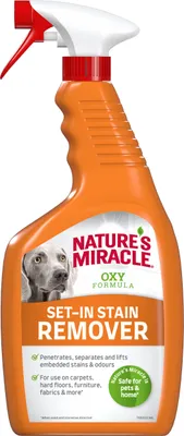 Produktbild von Nature's Miracle Set-In Fleckenentferner Hund, konzentriert hartnäckige Flecken und Gerüche, frischer Orangenduft a, 709 ml