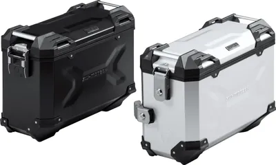 Produktbild von SW-Motech TraX Adventure Alu Seitenkoffer Silber, 37L, Wasserdicht