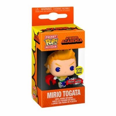 Produktbild von Funko Pop! My Hero Academia Exklusive Mirio Togata Schlüsselanhängerfigur Orange  Orange One Size