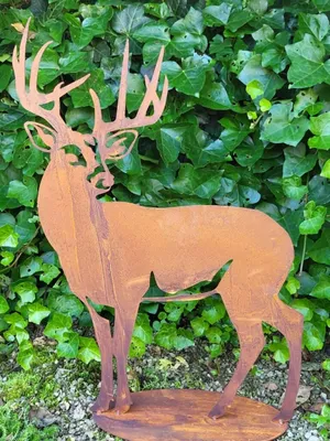 Produktbild von Badeko Hirsch 60 x 43 x 15 cm rostbraun