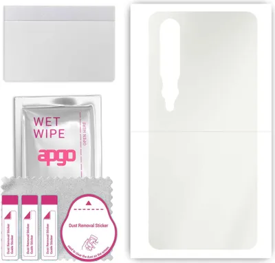 Produktbild von apgo Rückseite Schutzfolie, Matt, kompatibel mit Xiaomi Mi 10 5G, Hinten Hydrogel-Displayschutzfolie mit Positionierhilfe, kratzfest, einfache Montage