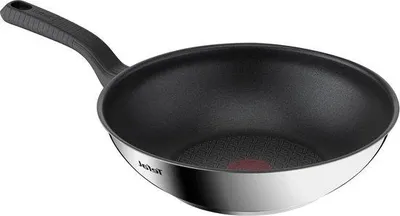 Produktbild von Roestvrijstahl Wok 28 cm mit Antiaanbaklaag und Silberfarbe