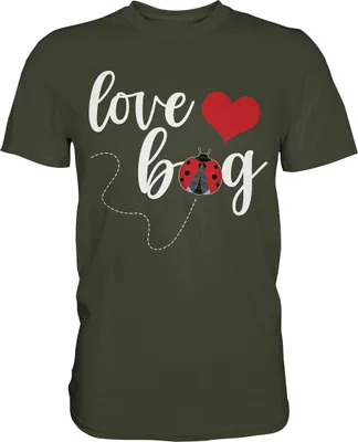 Produktbild von Marienkäfer Love Bug Insekten T-Shirt – Urban Khaki / S