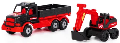 Obrázek produktu pro Dětská hrací sada Polesie MAMMOET Nákladní auto s lopatou a bagrem