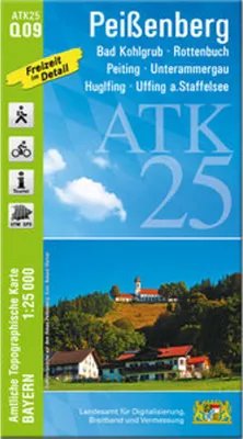 Obrázok produktu pre ATK25-Q09 Peißenberg (Úradná topografická mapa 1:25000)