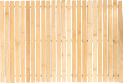 Produktbild von Badezimmermatte Badezimmerteppich Badematte LANAI Bambus 59.5x40x0.6 cm HOMLA