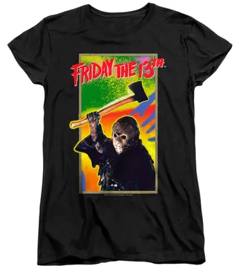 Immagine prodotto di Maglietta da donna "Venerdì 13", modello aderente TV40695 (taglia XL), colore nero