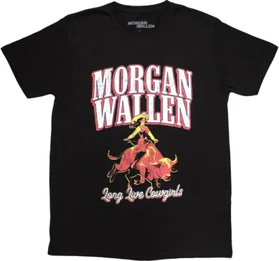 Produktbild von Morgan Wallen - "Long Live Cowgirls" T-Shirt für Herren/Damen Uni RO12040 (XXL) (Schwarz)