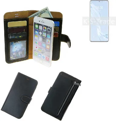Produktbild von K-S-Trade Schutz Hülle kompatibel mit Meizu 18 Pro Klapphülle Case Phone cover Slim Handytasche Handy Hülle schwarz aus Kunstleder (1 Stk)