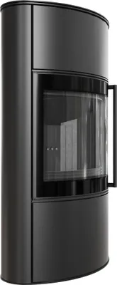 Produktbild von Kaminofen aus Stahl BJORN/W Ø 150 8 kW schwarz Verkleidung mit Türfeder