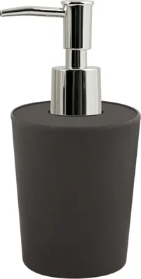 Produktbild von Spirella Seifenspender "Takeo" | mit Edelstahlpumpe | Flüssigseifen-Spender | Bambus | 400ml | Langliebig, Umweltfreundlich und Robust | Anthrazit