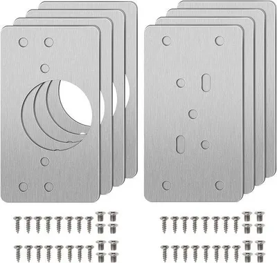 Produktbild von Scharnier Reparatieplatte - Schrank - Stahl - 35 mm - Versteckt - Schrankreparaturset - Kleiderschrank - Schubladen - Holz Möbel