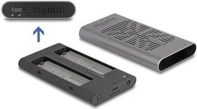 Immagine prodotto di DELOCK Contenitore esterno USB 20 Gbps 2 x M.2 NVMe PCIe SSD