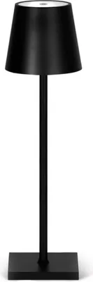 Produktbild von Goliving Essence Tischlampe Wiederaufladbar - Tischleuchte - Nachttischlampe - Dimmbar - Touch-Lampe - Nachtlampe - 38 cm - Schwarz