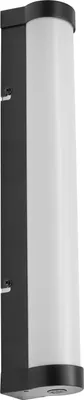 Produktbild von OSRAM ORBIS Tube Spiegel-/Wandleuchte mit LED, gefrostetes Glas/schwarz, 9W, 820lm, dimmbar, 3000/4000K über Wandschalter einstellbar, 40cm Durchmesser, IP44 Schutz vor Fremdkörpern/Spritzwasser