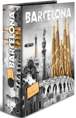 Produktbild von Motivordner A4 70mm 'Barcelona' Packung mit 10 Stück