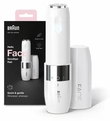 Zdjęcie produktu dla Braun Face FS1000, 1 głowic(e), Biały, Bateria, AA, Alkaliczny, 97 g