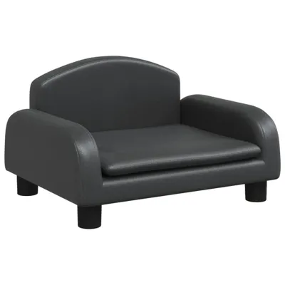 Produktbild von Kindersofa Schwarz 50x40x30 cm Kunstleder
