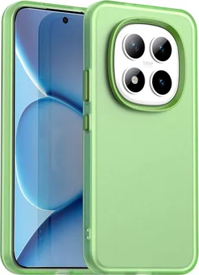 Produktbild von Hülle für Xiaomi Redmi Note 15 Pro 5G - Phonesta HardFrost Semi-Transparent Back Cover - Matt Grün