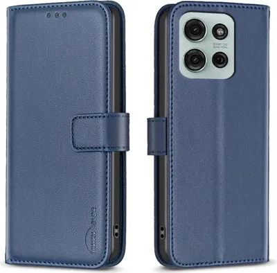 Produktbild von Motorola Moto G75 Hülle - BINFEN Klapphülle - Blau