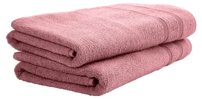 Produktbild von uncover by SCHIESSER Duschtuchset Brooklyn | Einfarbig | 2-teilig | 100% Baumwolle | Kuschelweich & Saugstark | 70x140 cm | Malve