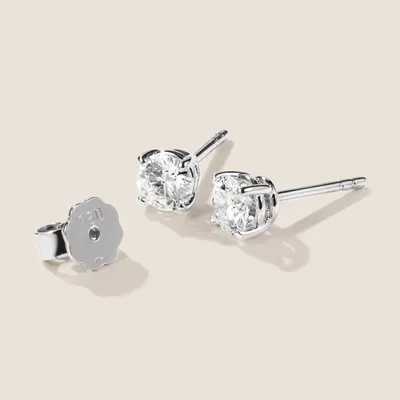 Produktbild von Brillant Diamant Ohrstecker Paar 750/- Weißgold 18 Karat Gold 0,80 ct G/VS1