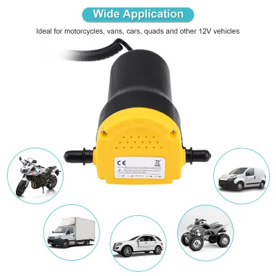 Produktbild von DC 12V 60W Flüssigkeitsabsaugmotor Öl-Diesel-Förderpumpe 250 l/Stunde für Auto, Motorrad, Quad