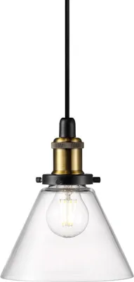 Produktbild von Nordlux Pendelleuchte DISA Klarglas, Kabel schwarz 300 cm, 230V E27 (ohne Leuchtmittel); 45823000