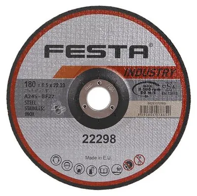 Produktbild von FESTA Schleifscheibe INDUSTRY für Metall 180x6.5x22.2mm 22298.03